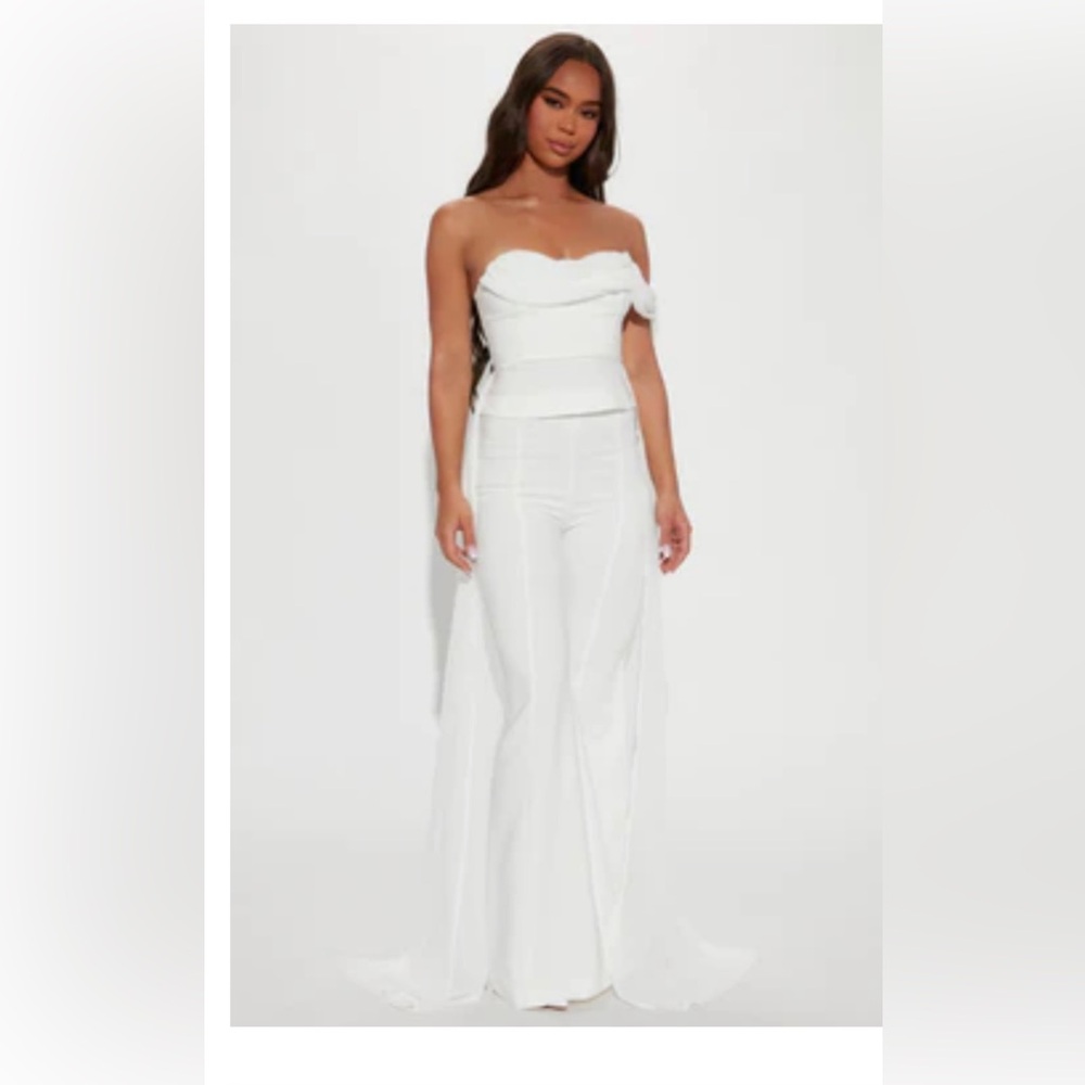 Classy Affair Pant Set - White fashion nova xs